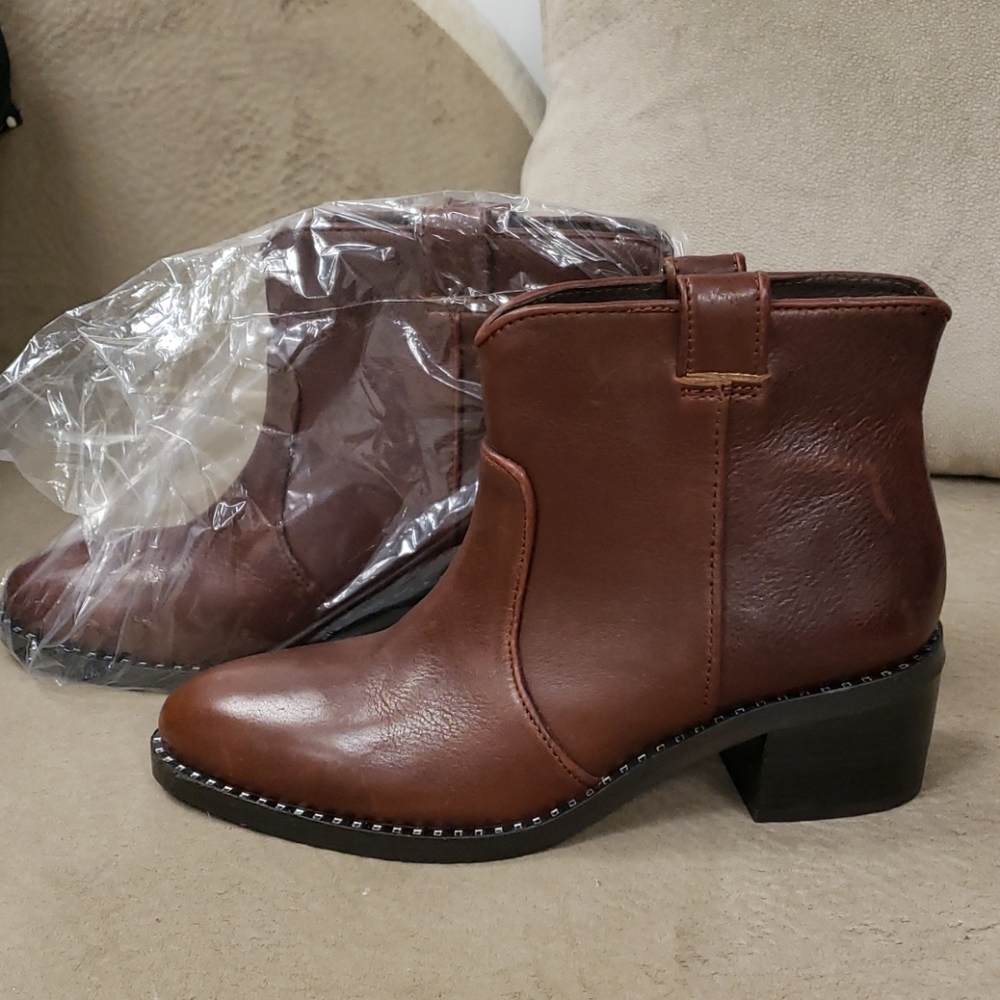 Jeffrey Campbell | Maroon Leather Boots